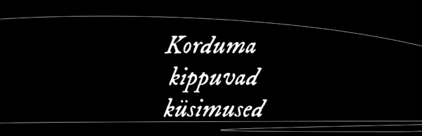 Korduma kippuvad küsimused