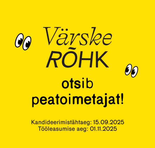 Värske Rõhk otsib peatoimetajat!